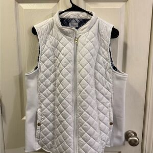 White Quilted Vest